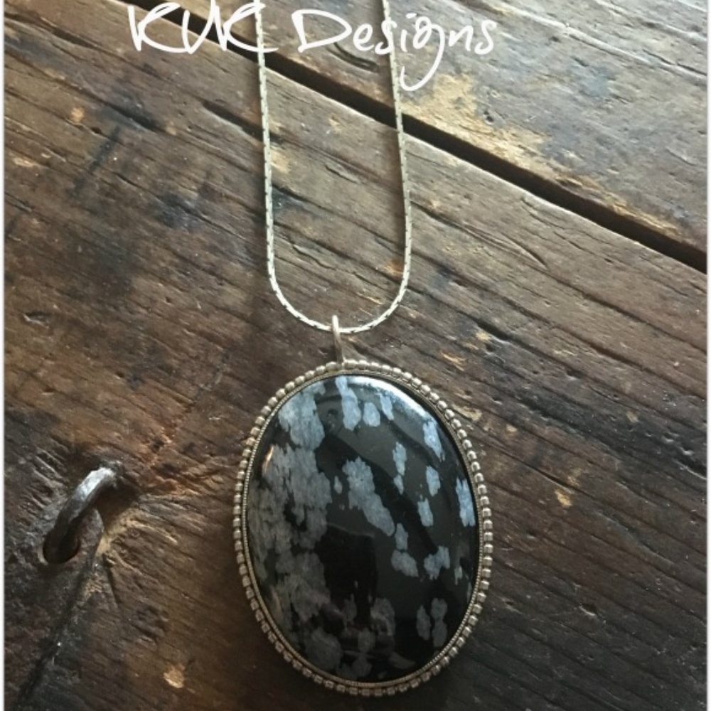 White Obsidian Pendant